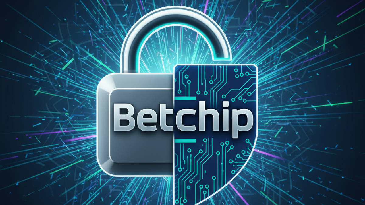 Betchip hediye bahis kullanımı için güvenli erişim ve şifreleme teknolojilerini simgeleyen grafik.