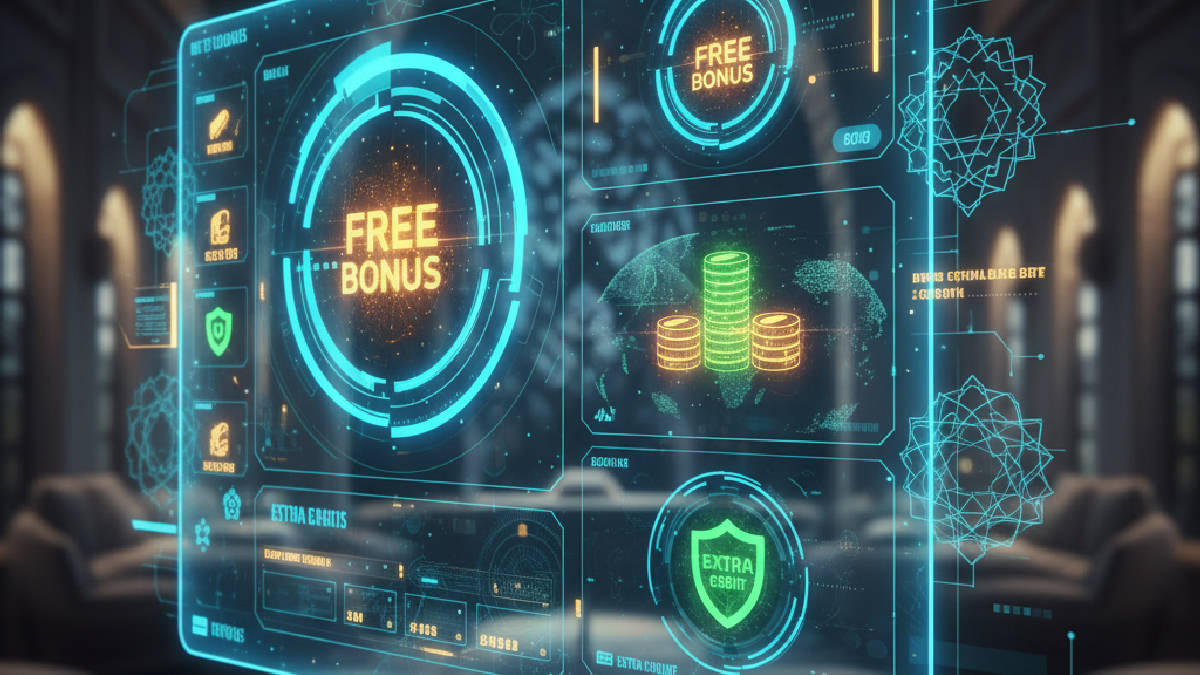 Betchip hediye bahis fırsatlarının dijital ortamda nasıl sunulduğunu gösteren dinamik bir görsel.
